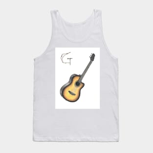 g for guitar alphabet illustration Tank Top